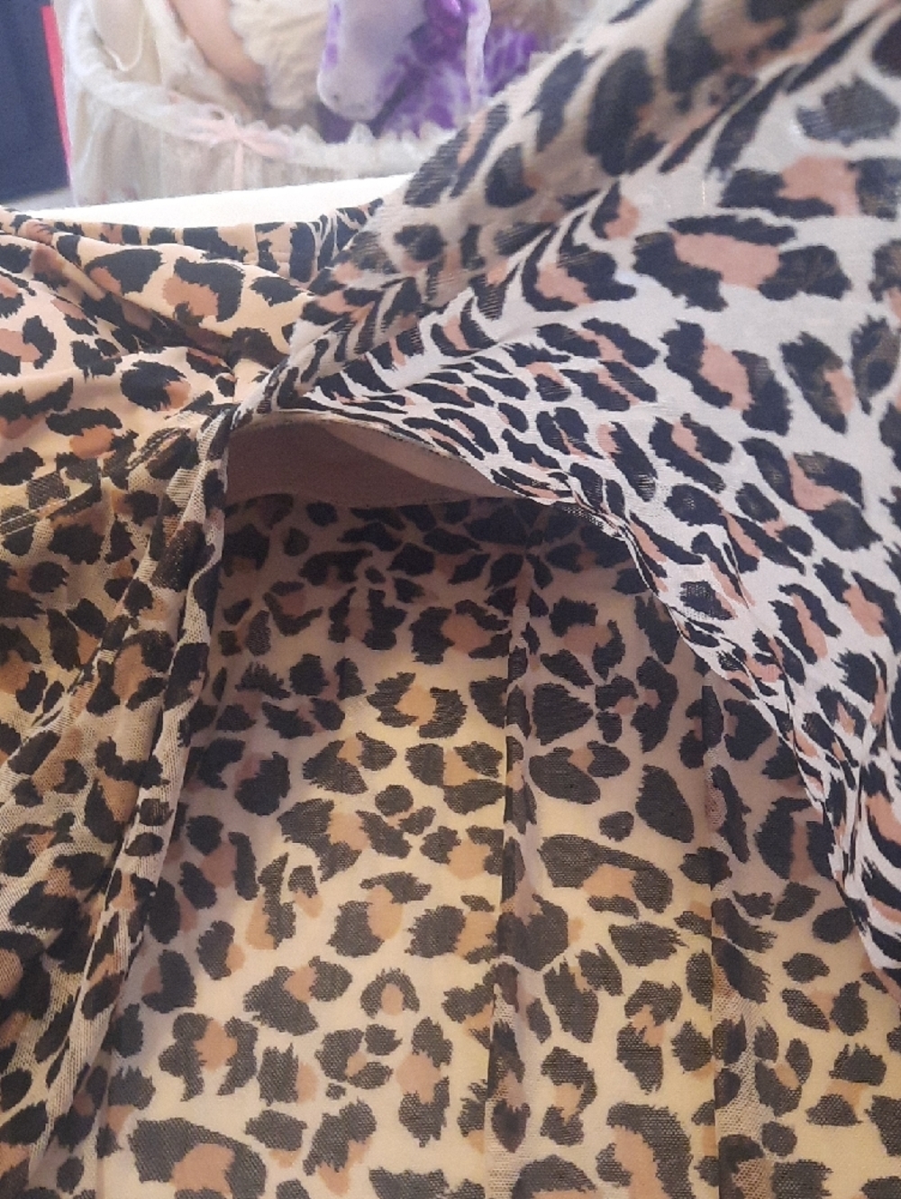 Leopard Print Strapless Tankini Top. - Picture 4 of 5